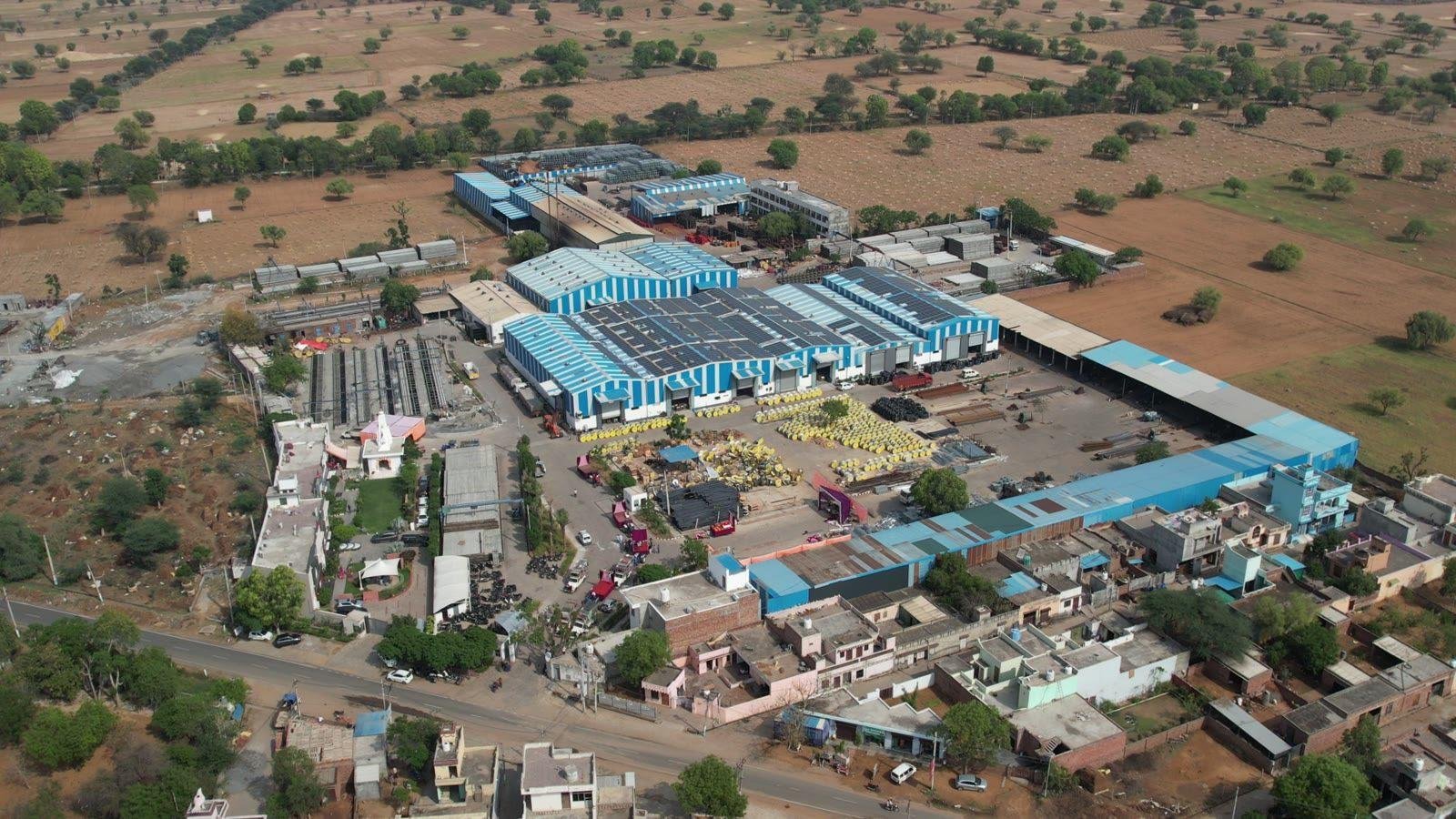 The Aggarwal Global manufacturing campus from the air