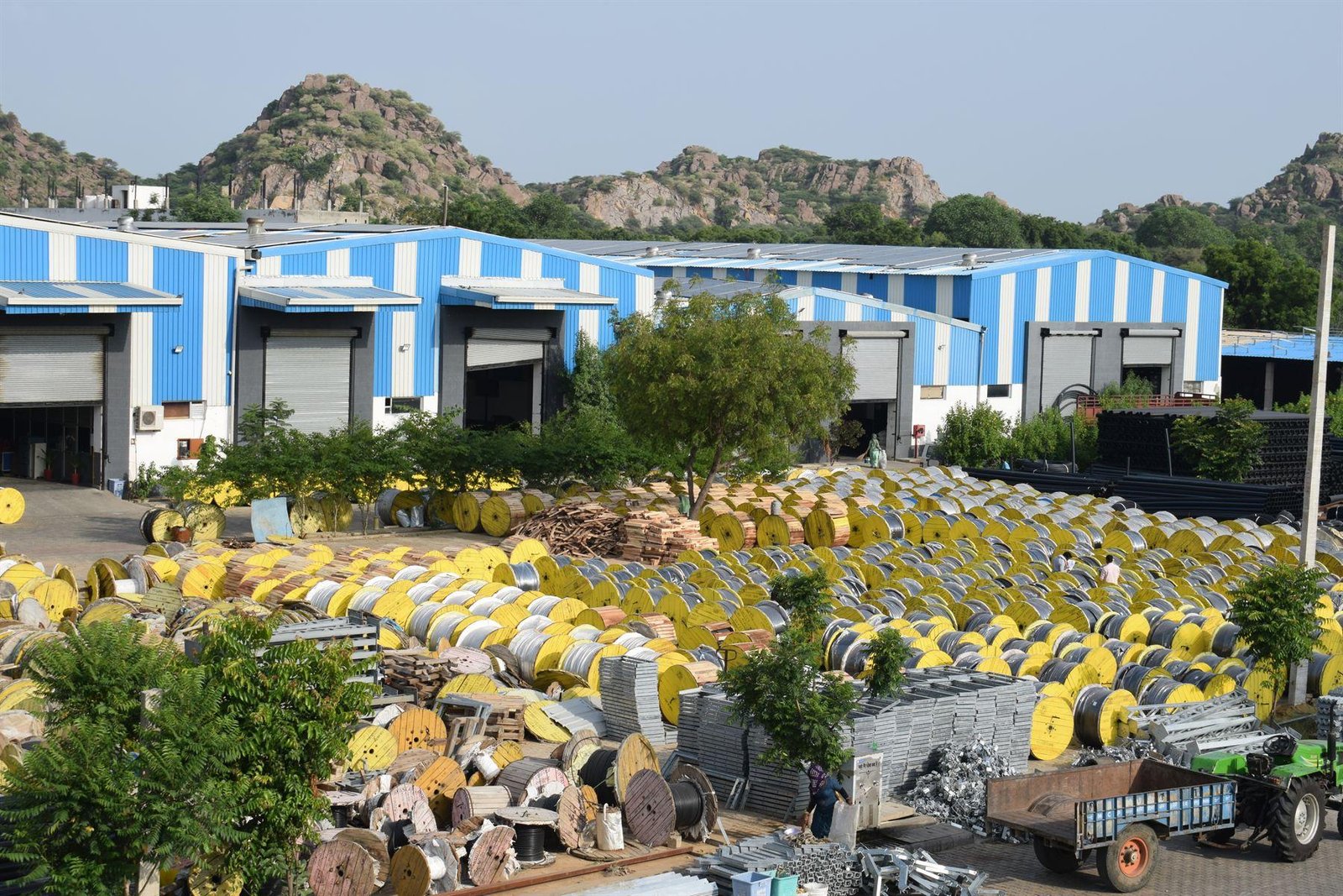Drum yard and sheds