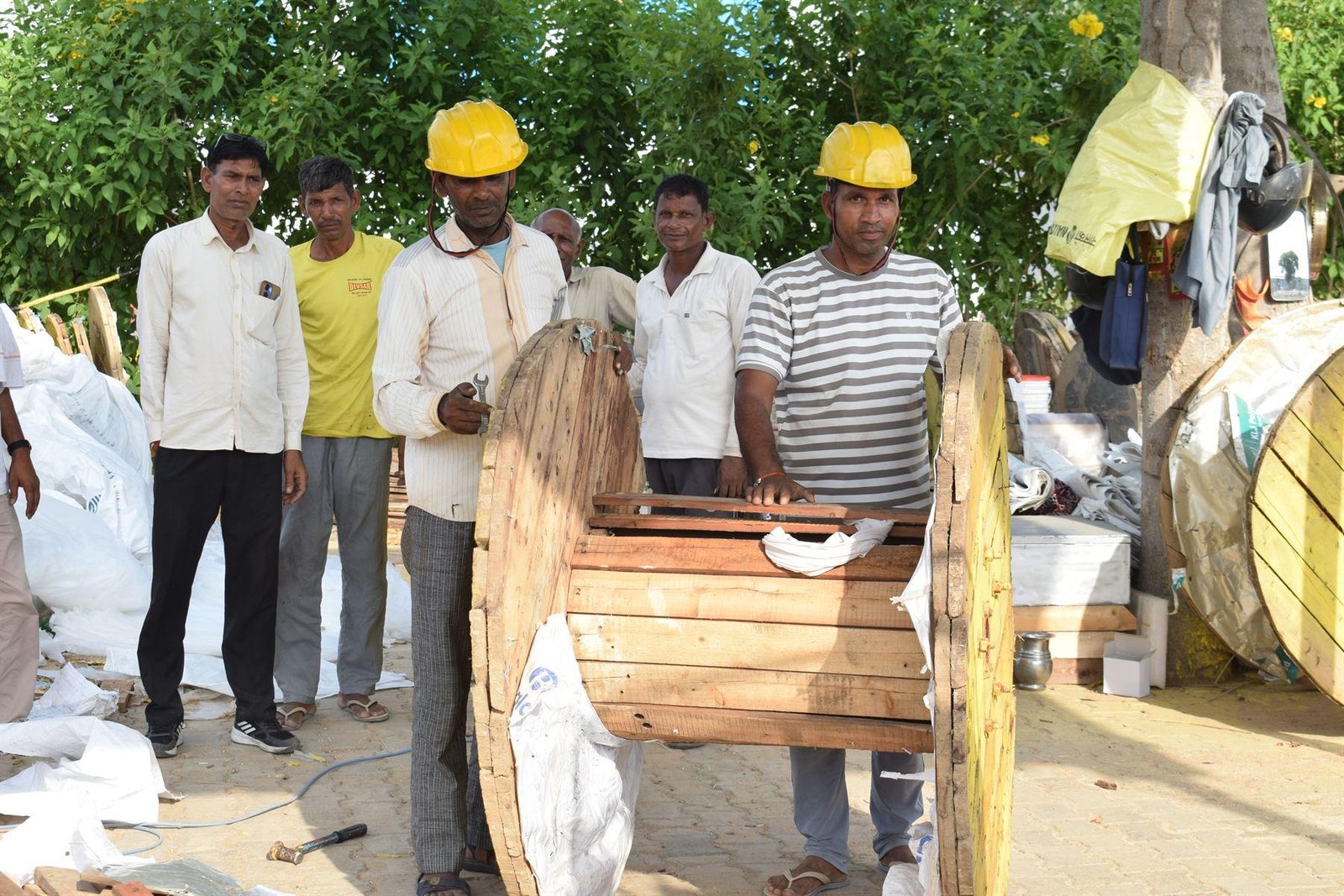Loading a drum