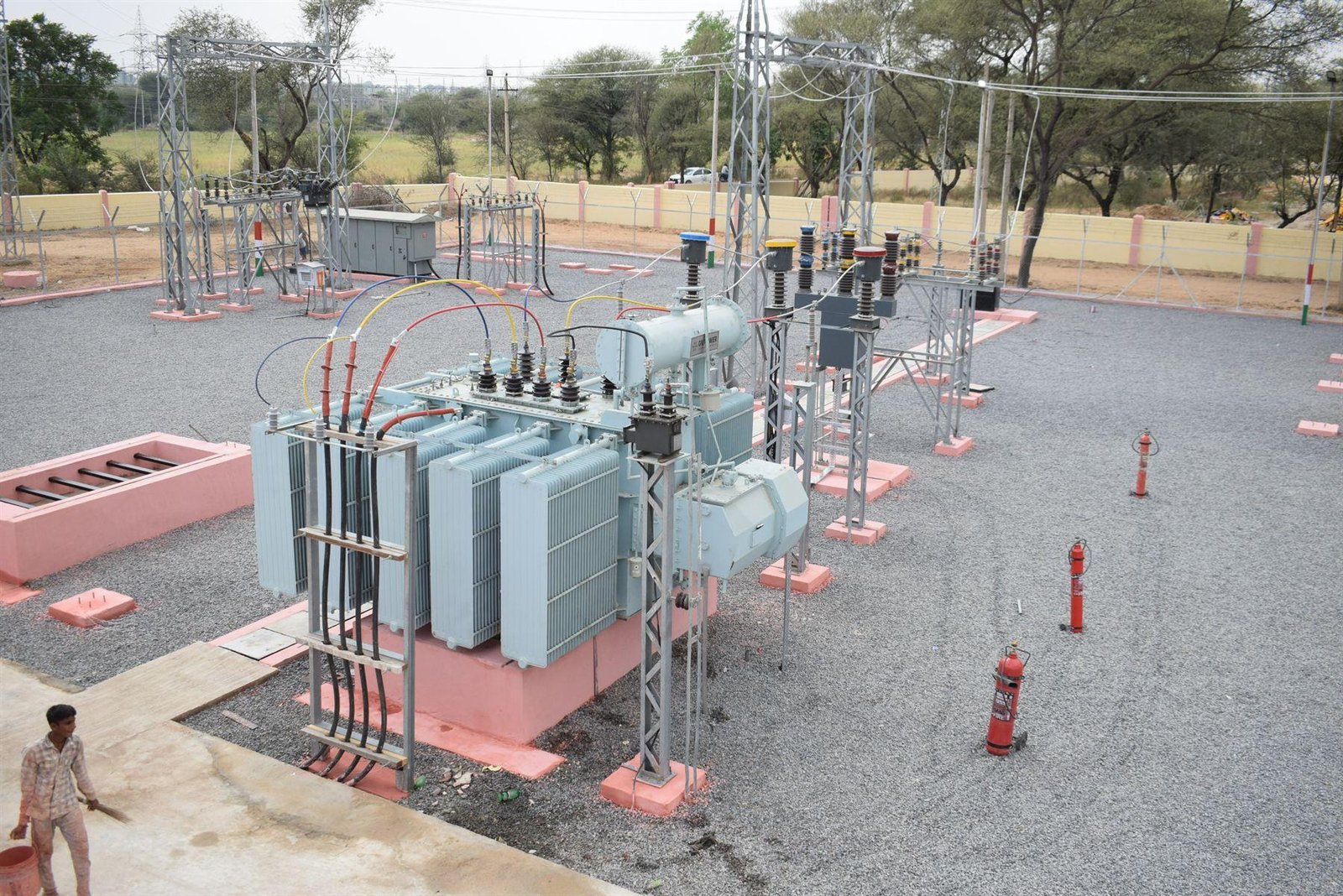 Power transformer in the bay